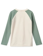 Laden Sie das Bild in den Galerie-Viewer, UV-Schwimmshirt Noah I Sandy/Peppermint