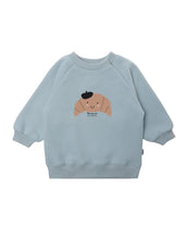 Laden Sie das Bild in den Galerie-Viewer, Sweatshirt Hellblau I Croissant