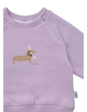 Laden Sie das Bild in den Galerie-Viewer, Sweatshirt Flieder I Dackel