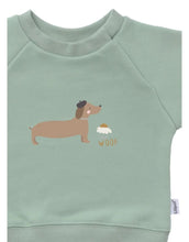 Laden Sie das Bild in den Galerie-Viewer, Sweatshirt Schilfgrün I Dackel