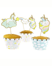 Laden Sie das Bild in den Galerie-Viewer, Cupcake-Set I Einhorn