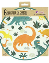 Laden Sie das Bild in den Galerie-Viewer, Pappteller 6er-Set I Dinosaurier