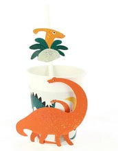 Laden Sie das Bild in den Galerie-Viewer, Strohhalm 6er-Set I Dinosaurier