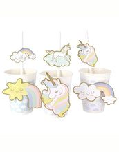 Laden Sie das Bild in den Galerie-Viewer, Strohhalm 6er-Set I Einhorn