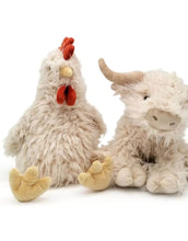 Laden Sie das Bild in den Galerie-Viewer, Stofftier Huhn I Weiß