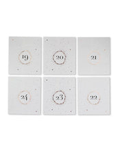 Laden Sie das Bild in den Galerie-Viewer, Adventskalendertüten 24er-Set I Zahlen Weiß/Roségold