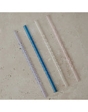 Laden Sie das Bild in den Galerie-Viewer, Strohhalme Glas 4er-Set I Rosa gedreht