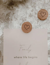 Laden Sie das Bild in den Galerie-Viewer, Holzmagnet 3er- Set I Herz
