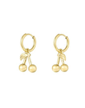 Laden Sie das Bild in den Galerie-Viewer, Ohrringe Cherry on top I Gold