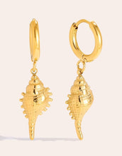Laden Sie das Bild in den Galerie-Viewer, Ohrringe Ocean Conch I Gold