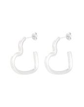 Laden Sie das Bild in den Galerie-Viewer, Ohrringe Open Hearts I Silber