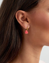 Laden Sie das Bild in den Galerie-Viewer, Ohrringe Red Heart I Gold
