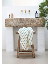 Laden Sie das Bild in den Galerie-Viewer, Badehandtuch 70x140cm I Pure White/Grass