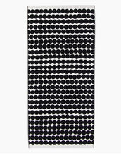 Laden Sie das Bild in den Galerie-Viewer, Badehandtuch Räsymatto 70x150cm I Schwarz/Weiß