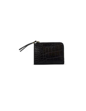 Laden Sie das Bild in den Galerie-Viewer, Portemonnaie Coco Coin Purse I Black Croco
