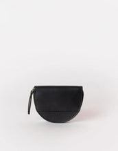 Laden Sie das Bild in den Galerie-Viewer, Portemonnaie Coin Purse Laura I Black Apple Leather