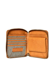 Laden Sie das Bild in den Galerie-Viewer, Portemonnaie Sonny Square I Cognac Apple Leather