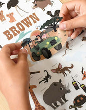 Laden Sie das Bild in den Galerie-Viewer, Mini Stickerposter I Savanne