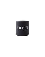 Laden Sie das Bild in den Galerie-Viewer, Porzellan Becher Favourite Cup I You Rock Black