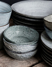 Laden Sie das Bild in den Galerie-Viewer, Schälchen Rustic I Grau/Blau