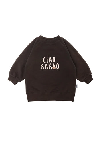 Ciao Kakao Sweatshirt Braun von Liliput – Vorderseite mit Print
