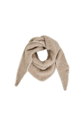 Gestrickter VILA Schal Vikoralie Knit in Natural Melange aus weichem Materialmix mit recyceltem Polyester und Wolle.