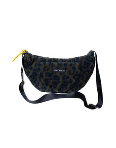 Teddy Hip Bag Medium I Leo Splashes Navy/Olive