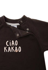 Ciao Kakao Sweatshirt Braun von Liliput – Vorderseite mit Print