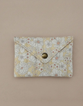 Royal Marais gesteppte Baumwoll-Umschlagtasche in White/Yellow mit Kartenfach