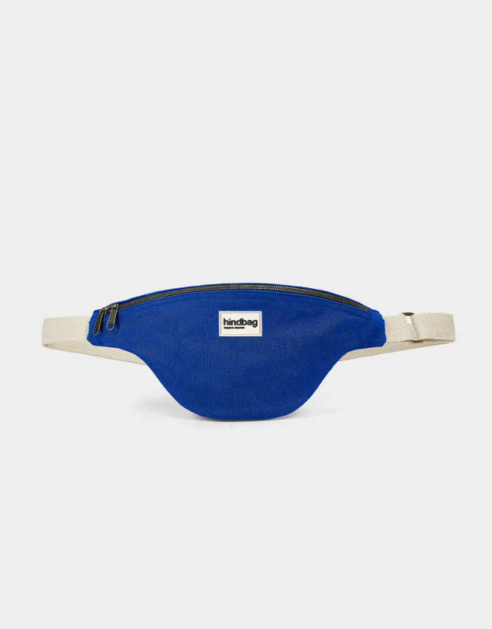 Hindbag Fanny Pack Olivia in Electric Blue aus GOTS-zertifizierter Bio-Baumwolle mit verstellbarem Schultergurt