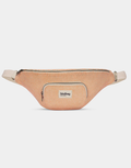 Hindbag Fanny Pack Sofia XL in Koralle aus GOTS-zertifizierter Bio-Baumwolle mit zwei Reißverschluss-Außentaschen und verstellbarem Schultergurt