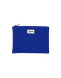 Hindbag Kosmetiktasche Ema in Electric Blue aus GOTS-zertifizierter Bio-Baumwolle mit gemustertem Innenfutter