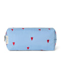Studio Noos Kosmetiktasche Puffy Light Blue Hearts mit hellblauem Herzmuster.