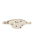 Hindbag Fanny Pack Olivia Punkte Ecru mit gepunktetem Muster und verstellbarem Gurt.