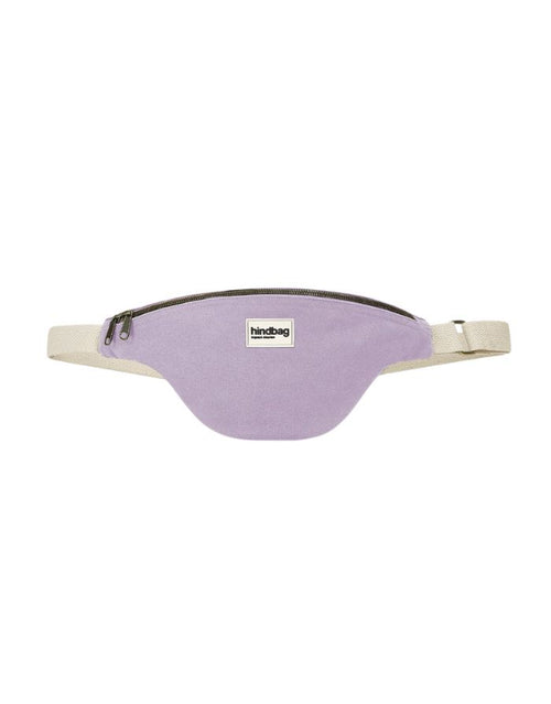 Hindbag Fanny Pack Olivia in Lila aus Bio-Baumwolle mit verstellbarem Gurt.