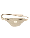Fanny Pack Olivia von Hindbag in der Farbe Jute – Gürteltasche aus GOTS-zertifiziertem Bio-Cord mit Doppelreißverschluss und verstellbarem Schultergurt