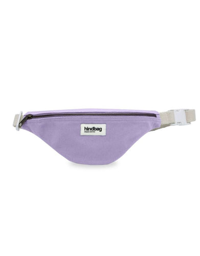 Fanny Pack Kids Augustin von Hindbag in Blush, GOTS-zertifizierte Bio-Baumwolle, Bauchtasche mit verstellbarem Gurt und Clip für Kinder von 4 bis 10 Jahren.