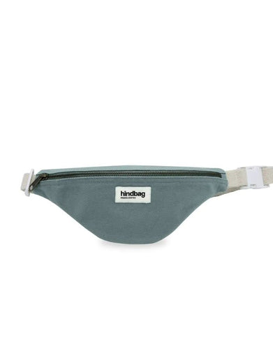Fanny Pack Kids Augustin von Hindbag in Blush, GOTS-zertifizierte Bio-Baumwolle, Bauchtasche mit verstellbarem Gurt und Clip für Kinder von 4 bis 10 Jahren.