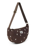 Studio Noos Fanny Pack Puffy Hearts Brown – leichte Bauchtasche mit Herzchenmuster und verstellbarem Gurt.