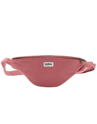 Große Fanny Pack Sasha L von Hindbag in Blush aus GOTS-zertifizierter Bio-Baumwolle mit Außen- und Innentasche und verstellbarem Schultergurt.