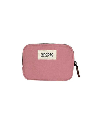 Geldbeutel Lili von Hindbag in Blush aus GOTS-zertifizierter, robuster Bio-Baumwolle, kleines Portemonnaie mit Reißverschluss für Karten, Ausweis oder Schmuck.