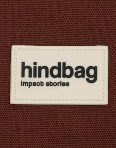 Geldbeutel Lili von Hindbag in Chocolat aus GOTS-zertifizierter, robuster Bio-Baumwolle, kleines Portemonnaie mit Reißverschluss für Karten, Ausweis oder Schmuck.