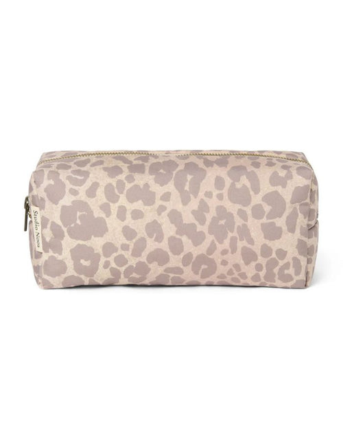 Kosmetiktasche von Studio Noss in Puffy mit Leo Muster in Beige