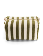Laden Sie das Bild in den Galerie-Viewer, Kulturtasche Frottee Vic Stripes I Khaki
