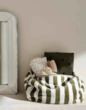 Laden Sie das Bild in den Galerie-Viewer, Kulturtasche Frottee Vic Stripes I Khaki
