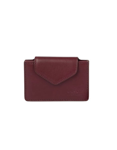  O MY BAG Harmonica Wallet Classic Leather Cherry Red – kompaktes Portemonnaie mit Akkordeon-Fächern und Münzfach.