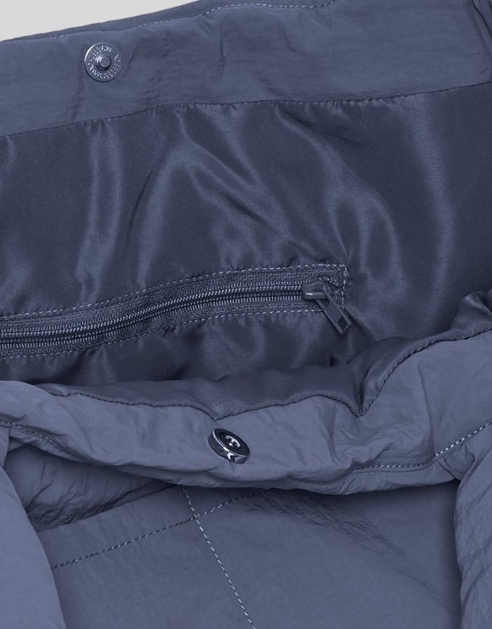 MSCH Copenhagen Shopper Tasche Siria Sasja Icon Vintage Indigo in gesteppter Optik mit gepolsterten Henkeln.