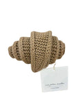 Mini Sophie Scarf Taupe – kleiner, weicher Schal aus Kaschmir, Merinowolle, Viskose und recyceltem Polyamid, hergestellt in Italien, vielseitig tragbar und warm.