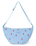  Studio Noos Fanny Pack Puffy Light Blue Hearts in Hellblau mit Herzmuster.