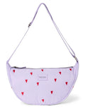 Studio Noos Fanny Pack Puffy Purple Hearts mit Herzmuster in Lila.